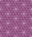 Japanese Hexagon Star Zigzag Vector Seamless Pattern