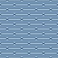 Japanese Hexagon Stripe Net Vector Seamless Pattern