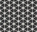 Japanese Hexagon Triangle Net Vector Seamless Pattern Royalty Free Stock Photo