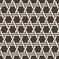 Japanese Hexagon Weave Net Vector Seamless Pattern