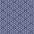 Japanese Hexagon Zigzag Line Net Vector Seamless Pattern Royalty Free Stock Photo