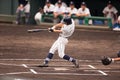Japanese high school baseball game Royalty Free Stock Photo