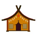 Japanese house with amulets