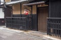 Japanese house in Gion district in Kyoto Royalty Free Stock Photo