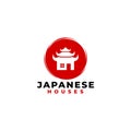 Japanese house logo for real estate business company Royalty Free Stock Photo