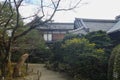 a japanese house in a park Royalty Free Stock Photo