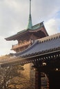 a japanese house in a park in tokyo Royalty Free Stock Photo