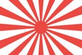 Japanese imperial navy flag isolated vector design. Abstract japanese flag for decoration design. Sunshine vector background. Royalty Free Stock Photo