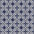 Japanese Indigo Petal Square Pattern