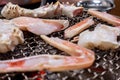 Japanese Kani Crab leg BQQ griller closed up