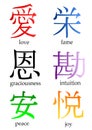 Japanese kanji Royalty Free Stock Photo