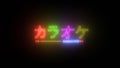 Japanese KARAOKE Text Flicker Neon Sign Light Symbol Billboard LED Image