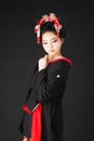 japanese kimono girl Royalty Free Stock Photo