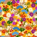 Japanese kimono pattern Royalty Free Stock Photo
