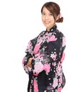 Japanese kimono woman Royalty Free Stock Photo