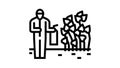 japanese knotweed removal line icon animation