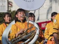 Japanese Kyoto Tachiba High School band show in the famous Rose