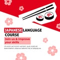 Japanese language course join and improve skills