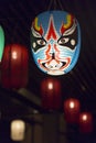 Japanese mask in a temple
