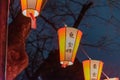 Japanese lanterns Royalty Free Stock Photo
