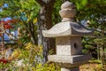 Japanese lanterns made of stone Royalty Free Stock Photo