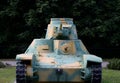 Japanese light tank Type 95 Ha-Go in the Museum of military equipment on Poklonnaya hill in Moscow