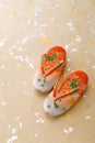 japanese little girl sandals Royalty Free Stock Photo