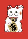 Japanese lucky cat Royalty Free Stock Photo