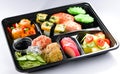 Japanese lunchbox food isolated