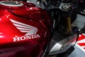 Japanese made Honda motorcycle Royalty Free Stock Photo