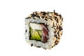 Japanese Maki rolls. Black and white sesam