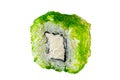 Japanese Maki rolls. green tobiko caviar,