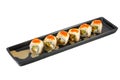 Japanese maki sushi set Royalty Free Stock Photo