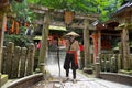 Japanese man, Temple, Shrine, Culture Royalty Free Stock Photo