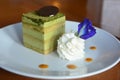 Japanese Matcha Greentea cake