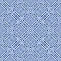 Japanese Maze Square Diamond Vector Seamless Pattern
