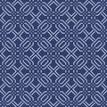 Japanese Maze Square Diamond Vector Seamless Pattern
