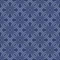 Japanese Maze Square Diamond Vector Seamless Pattern