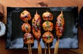 Japanese meatball grill  or tsukune Royalty Free Stock Photo