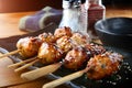 Japanese meatball grill tsukune.