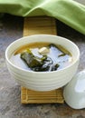 Japanese miso soup with tofu