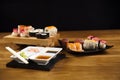 Japanese mix sushi Royalty Free Stock Photo