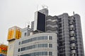 Japanese modern buildings at Shitennoji in Osaka, Japan