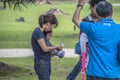 Japanese Mother And Child At Nara Japan 2015