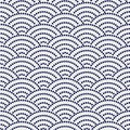 Japanese motif Uroko fish scales. Seamless pattern