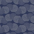 Japanese Nautical Spiral Rope Pattern Royalty Free Stock Photo