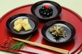 Japanese new year festive food, osechi ryori Royalty Free Stock Photo