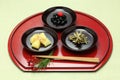 Japanese new year festive food, osechi ryori Royalty Free Stock Photo