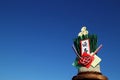 Japanese new year kadomatsu in the blue sky