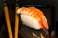Japanese nigiri sushi with prawn
